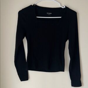 Old Navy Women's Long Sleeve Black Top